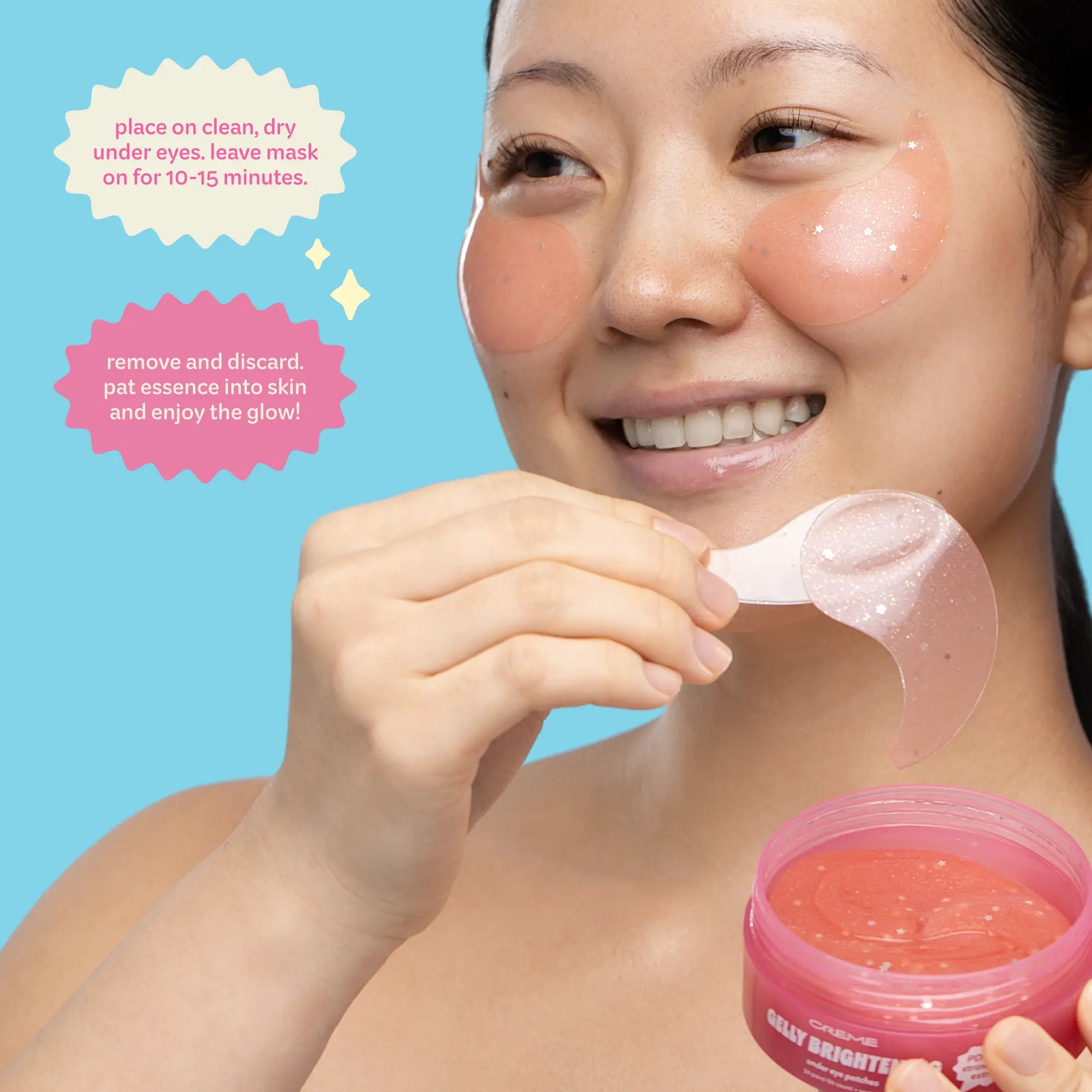 The Crème Shop Gelly Brightening Hydrogel under Eye Patches